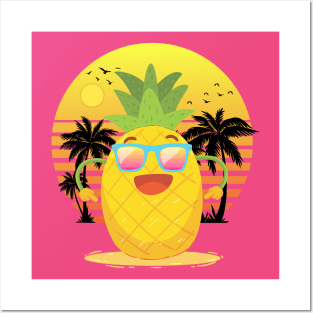 Pineapple Summer Vibes Posters and Art